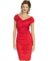 Off Shoulder Evening Cocktail Dress