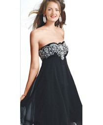 Stone Studded A-line Cocktail Attire