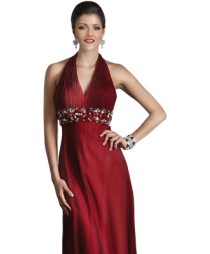 Halter Neck Style Evening Gown