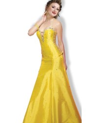 Halter Neck Beaded Evening Gown