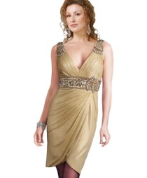 Ornate Overlapping Evening Dress Ornate Overlapping Evening Dress